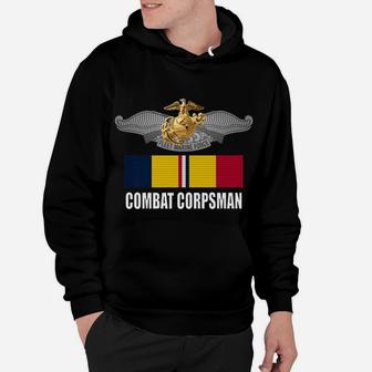 8404 Combat Corpsman Eagle Globe Anchor Veteran T Shirt Hoodie | Crazezy
