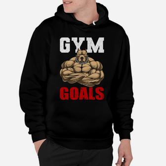 A Strongest Gymer Gets Gym Goals Hoodie | Crazezy UK