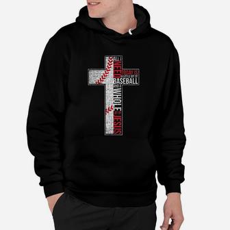 All I Need Is Baseball And Jesus Christian Cross Faith Hoodie | Crazezy DE