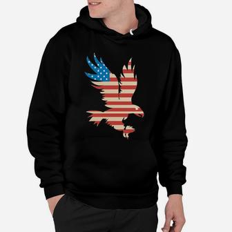 American Flag Bald Eagle Hoodie - Usa Sweatshirt Hoodie | Crazezy