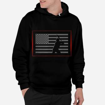 American Flag Baseball Clothing - Baseball Hoodie | Crazezy