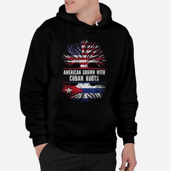 American Grown With Cuban Roots Usa Flag Cuba Hoodie | Crazezy AU