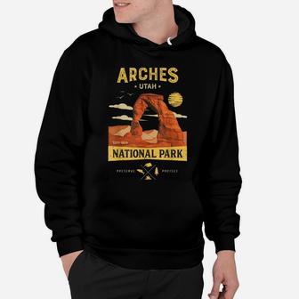 Arches National Park T Shirt Delicate Arch Vintage Utah Gift Hoodie | Crazezy DE