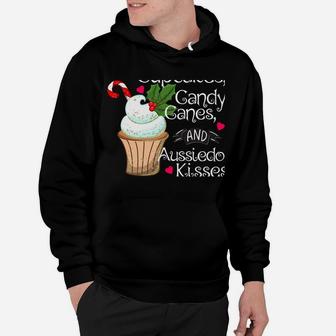 Aussiedor Dog Christmas Holiday Candy Canes Sweatshirt Hoodie | Crazezy DE