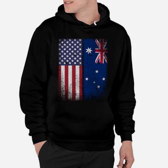 Australian American Flag Australia Usa Sweatshirt Hoodie | Crazezy