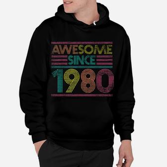 Awesome Since 1980 39Th Birthday Gifts 39 Years Old Hoodie | Crazezy