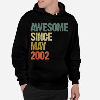 Awesome Since May 2002 17 Years Old 17Th Birthday Gift Hoodie | Crazezy DE