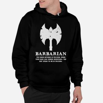 Barbarian Gamer D20 Dice Dungeon Dragons Gaming Gift Hoodie | Crazezy