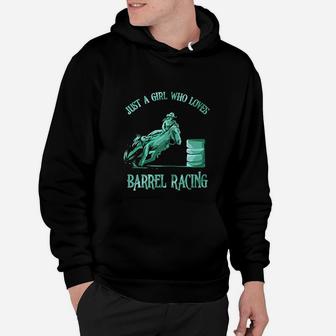 Barrel Racing Girl Love Horse Riding Rodeo Cowgirl Gift Hoodie | Crazezy UK