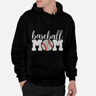 Baseball Mom Gift Cheering Mother Of Boys Hoodie | Crazezy UK
