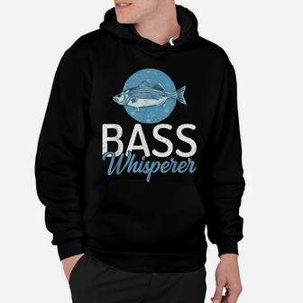 Bass Whisperer Angling Hunting Fishing Hoodie | Crazezy