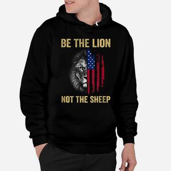 Be The Lion Not The Sheep Us Patriotic Veteran Hoodie | Crazezy UK