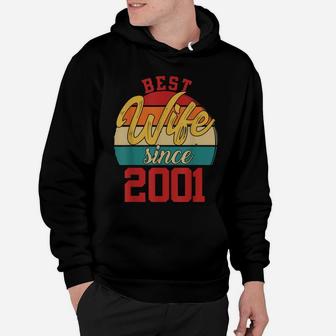 Best Wife Since 2001 Epic Couple 20Th Wedding Anniversary Hoodie | Crazezy UK