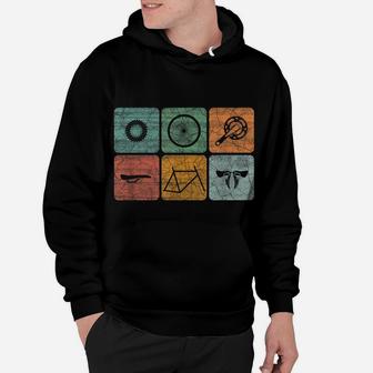 Biking Cycling Vintage Bicycle Parts Cyclist Gifts Men Women Hoodie | Crazezy