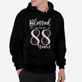 Blessed By God For 88 Years Old 88Th Birthday Gift For Women Sweatshirt Hoodie | Crazezy