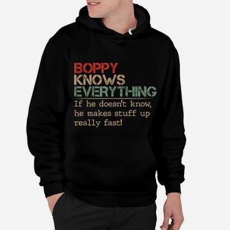 Boppy Knows Everything If He Doesn't Know Vintage Boppy Hoodie | Crazezy DE