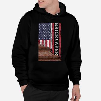 Brick Mason Bricklayer Masonry Dad Us Flag Construction Gift Sweatshirt Hoodie | Crazezy UK