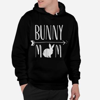 Bunny Mom Funny Bunnies White Rabbit Gift - White Hoodie | Crazezy