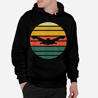 Butterfly Swimmer Swim Swimming Gift Vintage Hoodie | Crazezy
