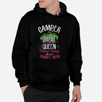 Camper Queen Classy Sassy Smart Assy Camping Rv Gift Hoodie | Crazezy AU