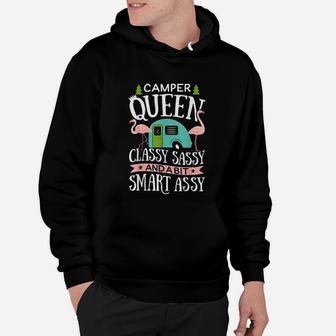 Camper Queen Classy Sassy Smart Assy Camping Rv Gift Hoodie | Crazezy CA