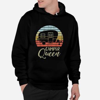 Camper Queen Classy Sassy Smart Assy Matching Couple Camping Hoodie | Crazezy