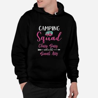 Camping Squad Funny Matching Family Girls Camping Trip Hoodie | Crazezy DE