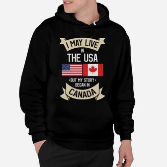 Canada American Flag Usa Canadian Roots Gifts Sweatshirt Hoodie | Crazezy