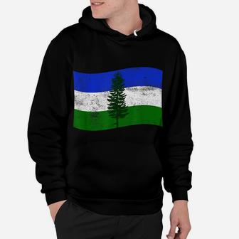 Cascadia Flag Doug Fir Pacific Northwest Pnw Canada Forest Hoodie | Crazezy