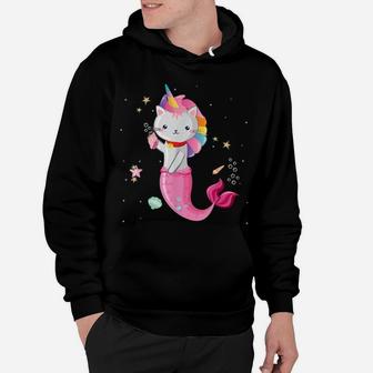 Cat Mermaid Unicorn Girl Hoodie | Crazezy CA