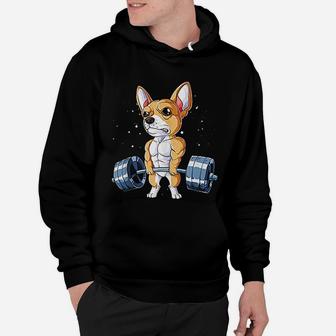 Chihuahua Weightlifting Funny Deadlift Fitness Gym Gifts Hoodie | Crazezy