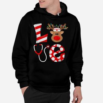 Christmas Nurse Love Nicu Rn Er Santa Reindeer Nurse Hat Elf Hoodie | Crazezy AU