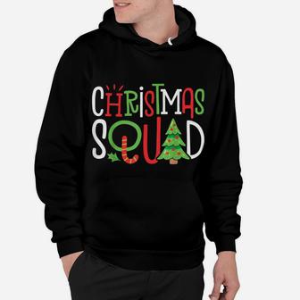 Christmas Squad Funny Xmas Tree Family Matching Pajamas Boys Hoodie | Crazezy
