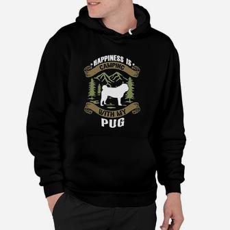Christmas Time Gift Store Camping With Pug Camp Lover Camping And Dogs Hoodie | Crazezy