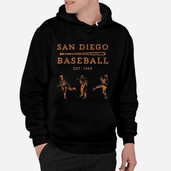 Classic San Diego Baseball Fan Retro Vintage Hoodie | Crazezy UK