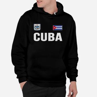 Cuba T-shirt Cuban Flag Tee Retro Soccer Jersey Style Hoodie | Crazezy