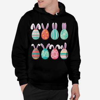 Cute Eggs Easter Day Family Matching Pajama Egg Hunting Hoodie | Crazezy