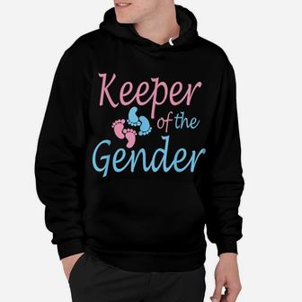 Cute Keeper Of Gender Shirt - Baby Reveal Party Gift Idea Hoodie | Crazezy UK