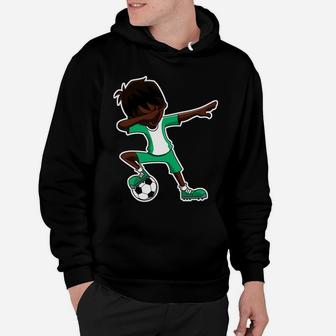 Dabbing Soccer Boy Nigeria Jersey, Nigerian Kids Dab Gifts Hoodie | Crazezy