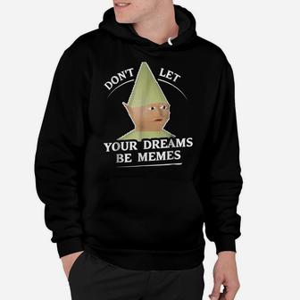Dank Memes | Don't Let Your Dreams Be Memes Gnome Hoodie | Crazezy