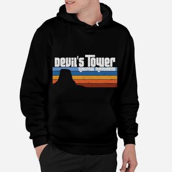 Devil's Tower National Monument Wyoming Retro WY Vacation Hoodie | Crazezy AU
