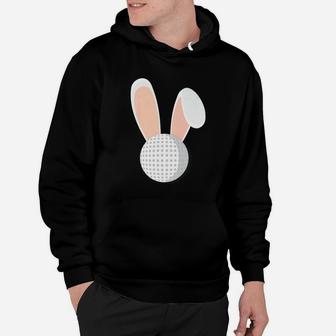 Easter Rabbit Bunny Ears Golf Ball Golfer Funny Holiday Premium Hoodie | Crazezy