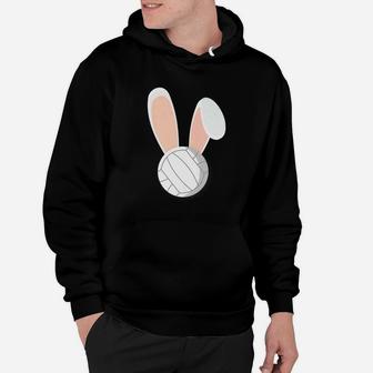 Easter Rabbit Bunny Ears Volleyball Sports Holiday Hoodie | Crazezy
