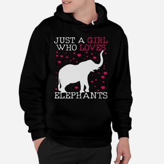 Elephants Elephant Tshirt Just A Girl Who Loves Tee Hoodie | Crazezy