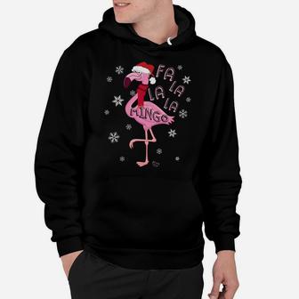 Fa La La La Mingo Funny Pink Flamingo Christmas Sweatshirt Hoodie | Crazezy