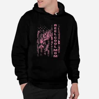 Fishing Mom Pink Camouflage Usa Flag Mothers Day Hoodie | Crazezy