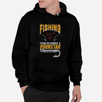 Fishing Saved Me I Am A Hooker Funny Gift Hoodie | Crazezy