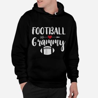 Football Grandma Sports Grandmother Grammy Gift Hoodie | Crazezy
