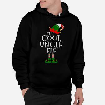 Fun The Cool Uncle Elf Gift Matching Family Group Christmas Hoodie | Crazezy CA