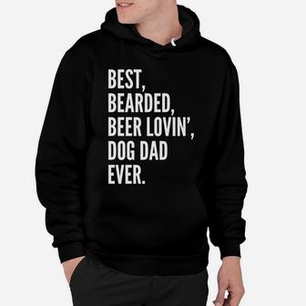 Funny Bearded Dad | Beer Lover Dog Owner Gift Tee Hoodie | Crazezy